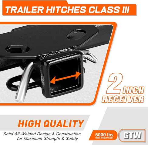 PM PERFORMOTOR Rear Class 3 Trailer Hitch 2" Receiver Compatible with 2019-2024 Chevrolet Blazer, Black in Saudi Arabia