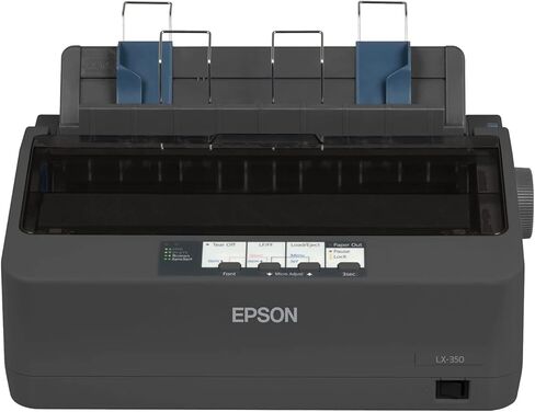 Epson C11CC24001 LX-350 Impact Dot Matrix Wired IPrinter, Black, Monochrome - Parallel, Serial and USB interfaces - Narrow Carriage9 Pins, 80 Column in Saudi Arabia