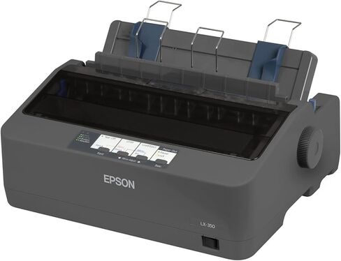 Epson C11CC24001 LX-350 Impact Dot Matrix Wired IPrinter, Black, Monochrome - Parallel, Serial and USB interfaces - Narrow Carriage9 Pins, 80 Column in Saudi Arabia