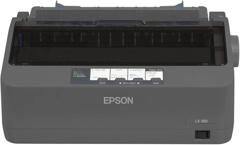 Epson C11CC24001 LX-350 Impact Dot Matrix Wired IPrinter, Black, Monochrome - Parallel, Serial and USB interfaces - Narrow Carriage9 Pins, 80 Column in Saudi Arabia