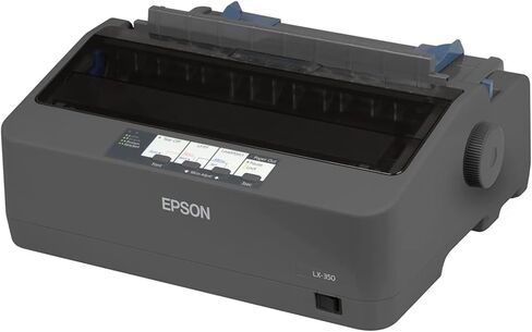 Epson C11CC24001 LX-350 Impact Dot Matrix Wired IPrinter, Black, Monochrome - Parallel, Serial and USB interfaces - Narrow Carriage9 Pins, 80 Column in Saudi Arabia