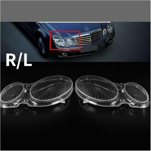 عدسات المصابيح الأمامية للسيارة غطاء بديل للمصابيح الأمامية يسار Righ E CLASS W211 E320 E350 2006-2008 in Saudi Arabia