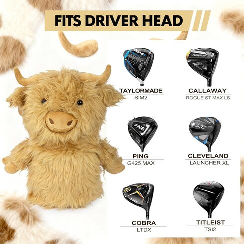 Montela Golf Club Head Cover Monkey Golf Club Covers Driver Headcover Funny Animal Golf Head Cover for Driver 460CC Golf Driver Cover Fit Taylormade Titleist D2 D3 917 Callaway Epic Ping in Saudi Arabia