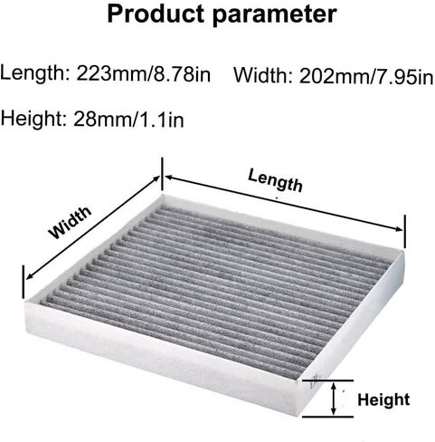 فلتر تكييف هواء السيارة لشركة Hyundai Tucson TL 2016-2019 97133-D1000 97133-D3000 مقصورة هواء السيارة الداخلية مرشحات الهواء استبدال مرشح مدخل تكييف الهواء in Kuwait