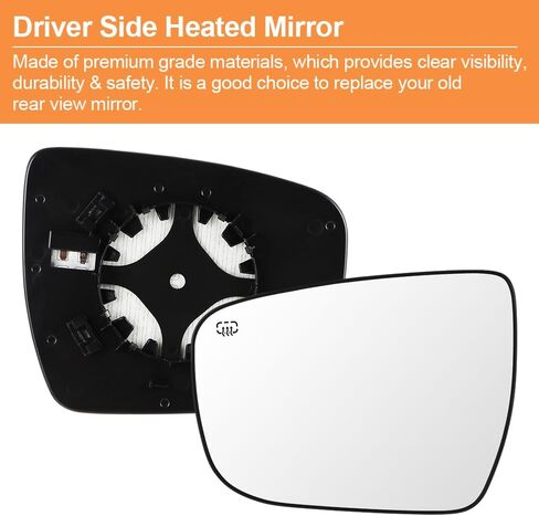 Senzeal Driver Side Heated Mirror Glass Replacement for Nissan Rogue 2014-2019 Nissan Murano 2015-2023 Nissan Pathfinder 2017-2019 963664BA1A (Left Side) in Saudi Arabia