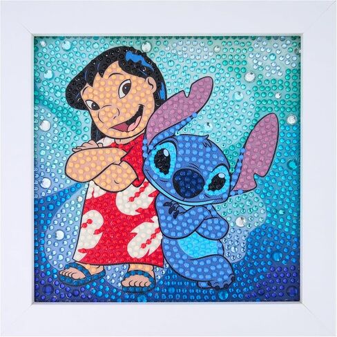 DIAMOND ART CLUB Ohana Forever – Frameables, Diamond Painting Kit, Fun DIY Crafts for Adults, Diamond Art for Beginners, 6" x 6" in Saudi Arabia