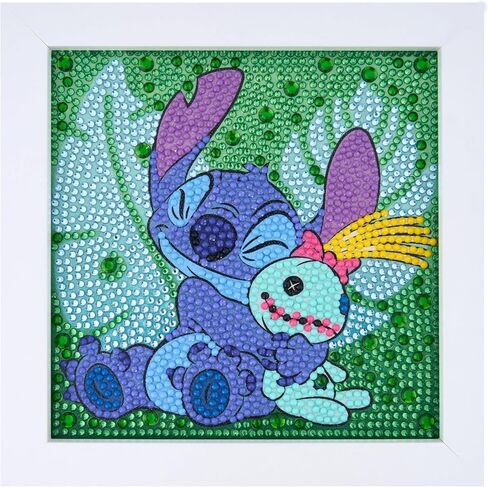 DIAMOND ART CLUB Ohana Forever – Frameables, Diamond Painting Kit, Fun DIY Crafts for Adults, Diamond Art for Beginners, 6" x 6" in Saudi Arabia