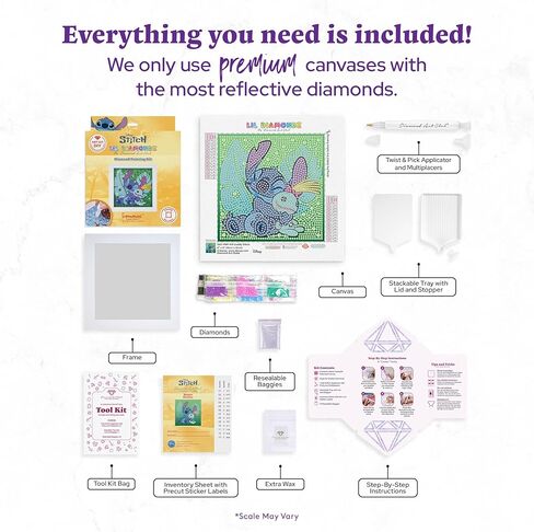 DIAMOND ART CLUB Ohana Forever – Frameables, Diamond Painting Kit, Fun DIY Crafts for Adults, Diamond Art for Beginners, 6" x 6" in Saudi Arabia