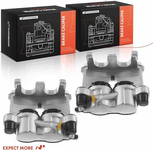 A-Premium Disc Brake Caliper Assembly Without Bracket Compatible with Select Mercedes-Benz Models - W211/S211 E350/E500, X164 GL320/GL350 /GL450/GL550/ML320, W251 R320/R350/R500 - Front Driver in Saudi Arabia