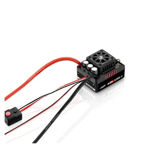 8 BL150 G2 3-6S وحدة تحكم في السرعة بدون مستشعر ESC لشاحنات RC مقاس 1/8 (صندوق برمجة LED) in Kuwait