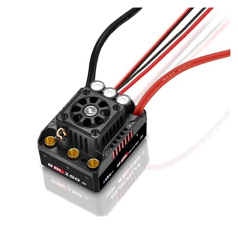 8 BL150 G2 3-6S وحدة تحكم في السرعة بدون مستشعر ESC لشاحنات RC مقاس 1/8 (صندوق برمجة LED) in Kuwait