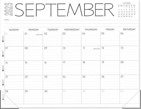 GuassLee Desk Calendar 2025, 12-Month Desk Calendar from Sept. 2025 to Aug. 2026, 14" X 11" Monthly Desk Planner, Table Desk Top Calendar with Thick Paper for Office Home Planning & Organizing in Saudi Arabia