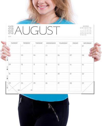 GuassLee Desk Calendar 2025, 12-Month Desk Calendar from Sept. 2025 to Aug. 2026, 14" X 11" Monthly Desk Planner, Table Desk Top Calendar with Thick Paper for Office Home Planning & Organizing in Saudi Arabia