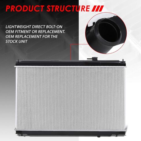 مشعاع Auto Dynasty متوافق مع 06-10 Infiniti M35 AT، DPI 2780 Factory Style 1-Row Cooling Radiator، قلب من الألومنيوم in Saudi Arabia