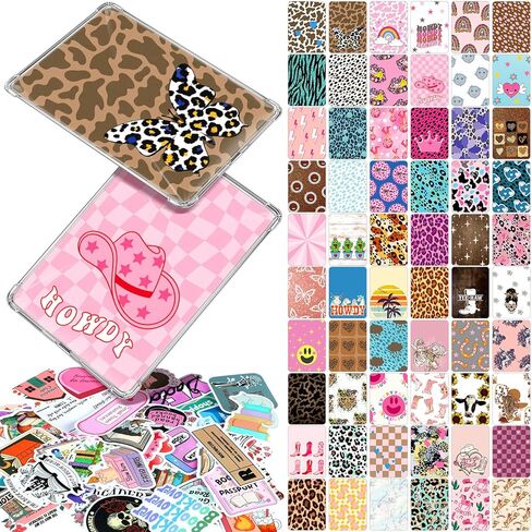 60 Pcs E-Reader Inserts Cardstock Paper for Clear Case 100 Pcs Reading Stickers for Christmas 6.9"x4.8" Funny Theme E-Reader Back Cover Insert Decorating Accessories in Saudi Arabia