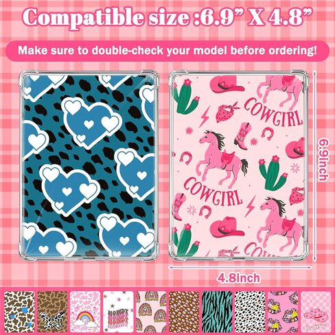 60 Pcs E-Reader Inserts Cardstock Paper for Clear Case 100 Pcs Reading Stickers for Christmas 6.9"x4.8" Funny Theme E-Reader Back Cover Insert Decorating Accessories in Saudi Arabia