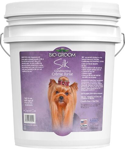 Bio-Groom Silk Creme Rinse Dog Conditioner - Conditioner for Dogs, Puppy Conditioner, Dog Conditioner Detangler, Dog Hair Conditioner - 1 Gallon in Saudi Arabia