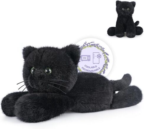 Heatable & Coolable Orange Cats Stuffed Animals, Microwave Heating Pad Animals for Discomfort, Orange Cats Cute Stuff for Companion, Lavender Stuffed Animals, Plush Toys Gifts in Saudi Arabia