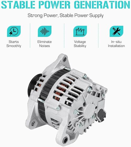 New Alternator for Nissan Pathfinder 3.3L 1997 1998 1999 2000, LR190-737, LR190-737B, LR190-737E, LR190-737F, 23100-0W001, 23100-0W002, 23100-0W003, 23100-0W004 in Saudi Arabia