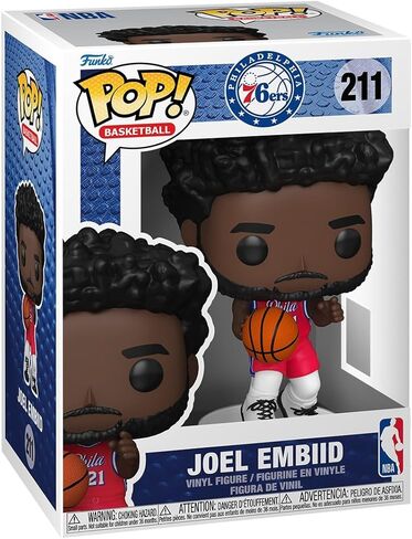 Funko Pop! NBA: Philadelphia 76ers - Joel Embiid - NBA Players - Collectable Vinyl Figure - Gift Idea - Official Merchandise - Toys for Kids & Adults - Sports Fans - for Collectors and Display in Saudi Arabia