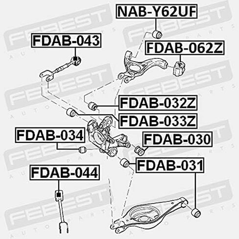 جلبة الذراع الخلفي الذراع العلوي الخلفي فبراير FDAB-062Z Oem CB5Z-5A638-A in Saudi Arabia