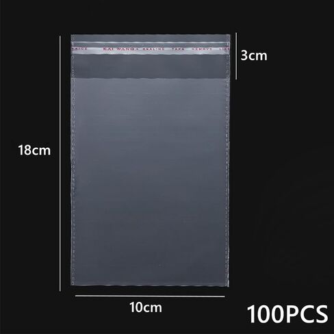 100 Pieces Self Sealing Cellophane Bags Self Adhesive Cookie Bags Clear Resealable Cellophane Bags for Packaging Cookies,Gifts,Favors, Products,Candy(10x15cm) in Saudi Arabia