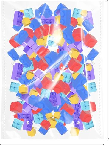 Generic 5x7 Inch 100 Pcs Clear Resealable Cellophane Bags, Self Adhesive, Plastic, Limited Reusability, Self Seal, Clear, Perfect for Packaging Gifts, Cookies, Favors, Products in Saudi Arabia