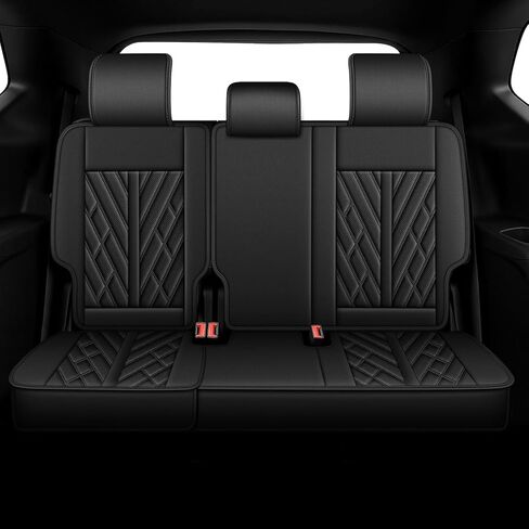 Custom Seat Covers for Chevy Traverse 2018-2023 - 7 Seaters Full Set for Chevrolet Traverse LT,Premier,RS,High Country: Breathable Perforated Leather Seat Covers Traverse Accessories - Black in Saudi Arabia