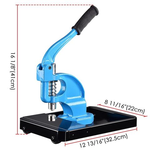 Yescom 3 Dies #0/2/4 Hand Press Eyelet Grommet Machine Heavy Duty Hole Punch Tool Kit in Kuwait