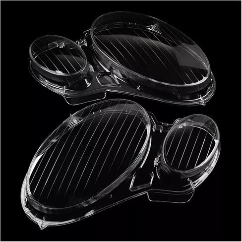عدسة المصباح الأمامي غطاء عاكس الضوء W211 E Class E200 E300 E500 2002-2008 سيارة الجبهة غطاء مصباح أجزاء واضحة in Saudi Arabia