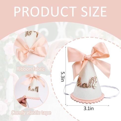 Half Birthday Hat, 6 Months First Birthday Crown Decorations for Baby Girl Party in Saudi Arabia