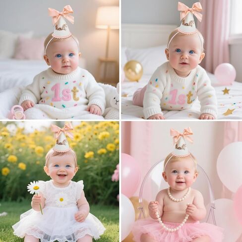 Half Birthday Hat, 6 Months First Birthday Crown Decorations for Baby Girl Party in Saudi Arabia