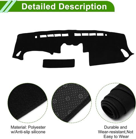Dashboard Cover for Nissan 350Z 2003-2009 Non-Slip Center Console Dash Cover Mat Polyester Silicone in Saudi Arabia
