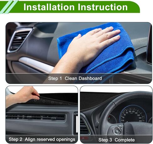 Dashboard Cover for Nissan 350Z 2003-2009 Non-Slip Center Console Dash Cover Mat Polyester Silicone in Saudi Arabia