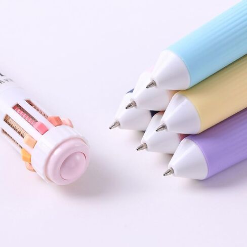 6 PCS Multicolor Pen in one, 10-in-1 Retractable Colored Ballpoint Pens for Office, Back to School Supplies, 60 Colors in Saudi Arabia
