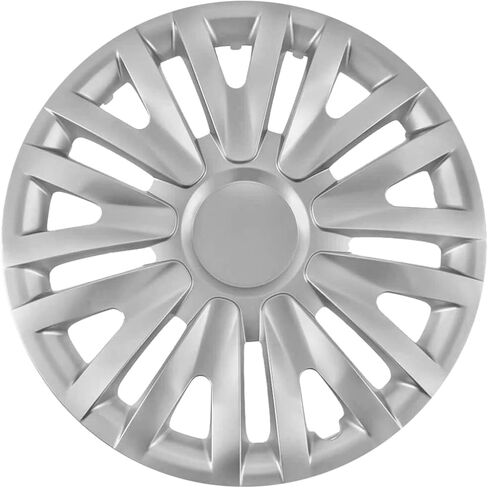 Universal Hubcaps – Set of 4 Silver Wheel Covers – Snap-On Hub Caps for All Vehicles – Durable Replacement Universal Hubcaps for Easy Installation - Revion Automotive (13 Inch) in Saudi Arabia