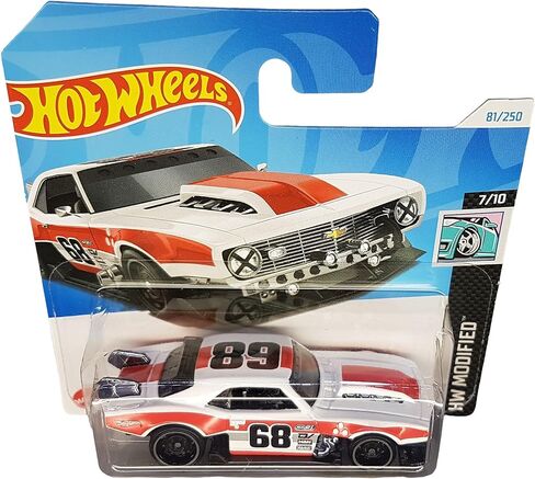 Hot Wheels - Custom '68 Camaro - HW Modified 7/10 - HTD30 - Short Card - GM - White Red - Mattel 2024 - 1:64 in Saudi Arabia