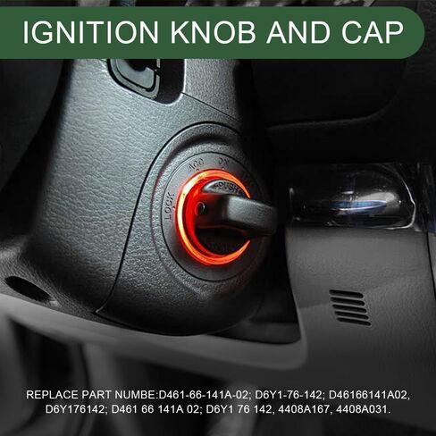 Ignition Key Knob Push Turn Switch, Ignition Key Insert kit, Keyless Push-Button Ignition Set for 2007-2015 Mazda CX-9 2006-2007 Mazda 6 2007-2011 CX7, Replaces# D461-66-141A-02 D6Y1-76-14 in Saudi Arabia