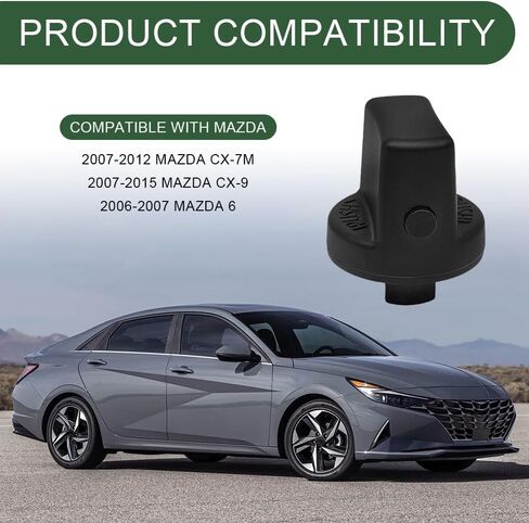 Ignition Key Knob Push Turn Switch, Ignition Key Insert kit, Keyless Push-Button Ignition Set for 2007-2015 Mazda CX-9 2006-2007 Mazda 6 2007-2011 CX7, Replaces# D461-66-141A-02 D6Y1-76-14 in Saudi Arabia