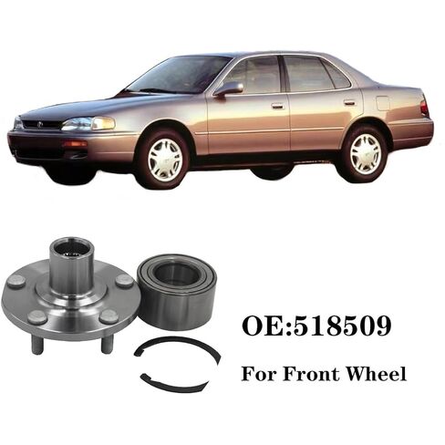 518509 محمل العجلة الأمامية ومجموعة المحور مناسب لسيارة Toyota Camry 1992-2003، Sienna 98-03، Avalon 95-04، Solara 99-03، Lexus ES300 92-03، RX300 99-03، 5 العروات غير ABS in Saudi Arabia
