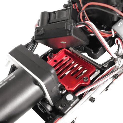 ESC Metal Base, Aluminum Alloy Part for MJX Hyper Go H12Y H12P RC Off-Road Vehicle Upgrade Accessories (Red) in Saudi Arabia