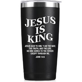 Jesus Is King Jesus John 14:6 Christian Gifts for Men Women, 20oz Stainless Steel Insulated Tumbler in Saudi Arabia