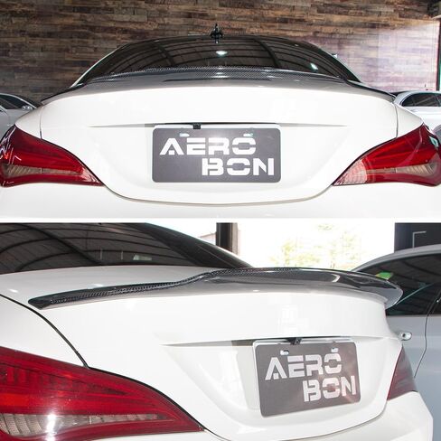 جناح سبويلر لصندوق السيارة من ألياف الكربون الحقيقية من AeroBon متوافق مع 2013-2019 Mercedes CLA-Class C117 (H+ Style) in Kuwait
