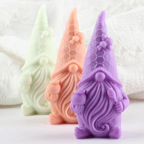Faceless Santa Claus Candle Molds Gnome Silicone Molds Christmas Dwarf Mold Christmas Resin Casting Mold for Candle Home Decorate Candle Making Wax Candles Resin Clay Craft in Saudi Arabia