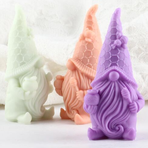 Faceless Santa Claus Candle Molds Gnome Silicone Molds Christmas Dwarf Mold Christmas Resin Casting Mold for Candle Home Decorate Candle Making Wax Candles Resin Clay Craft in Saudi Arabia