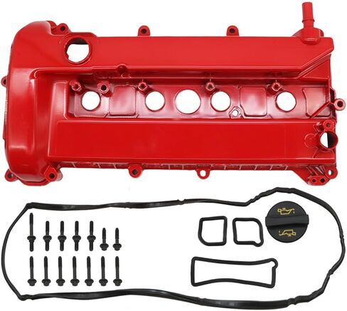 Aluminum Upgrade Valve Cover Kit with Gaskets Bolts Fit Compatible with Mariner Escape Focus 2005-2008, Compatible with Transit Connect 2010-2013 2.0L 2.3L 4S4Z6582CA 4S4Z6582C in Saudi Arabia