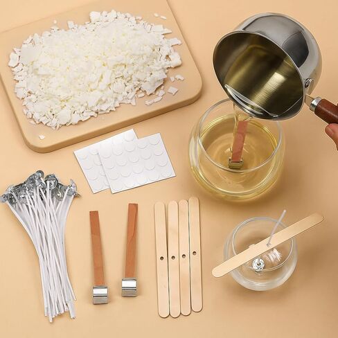 Blingfun Candle Making Kit for Beginners, Soy Wax Candle Making Supplies with Natural Soy Wax, Essential Oils, Candle Dye & Candle Wicks, DIY Home Craft Gift for Adults & Women in Saudi Arabia