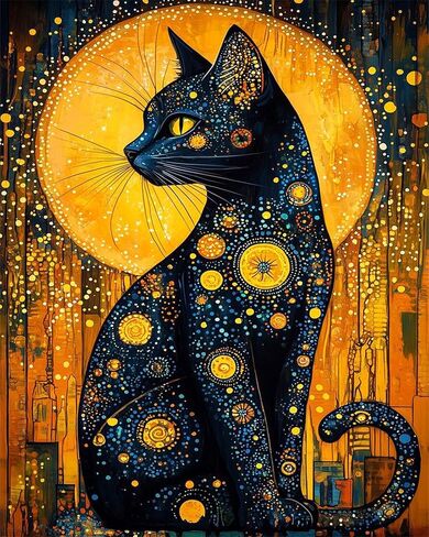 Adult Paint by Number Kits,The Mysterious King of Cats,Paint by Numbers Kit for Adults Beginner, Relaxing DIY Paint by Numbers kit for Adults,Acrylic Painting for Gift Home Wall Decor (16×20in) in Saudi Arabia