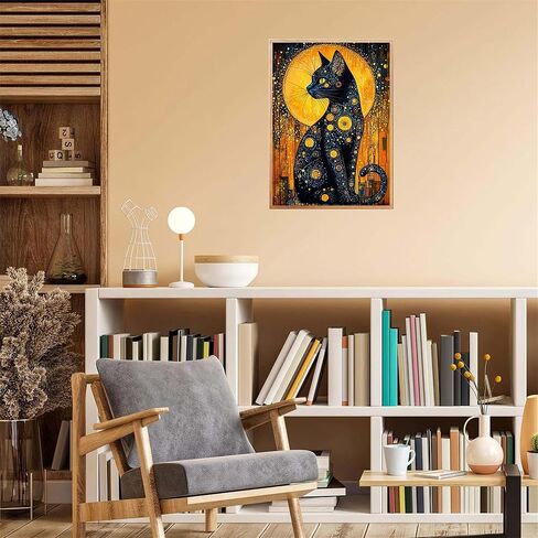 Adult Paint by Number Kits,The Mysterious King of Cats,Paint by Numbers Kit for Adults Beginner, Relaxing DIY Paint by Numbers kit for Adults,Acrylic Painting for Gift Home Wall Decor (16×20in) in Saudi Arabia