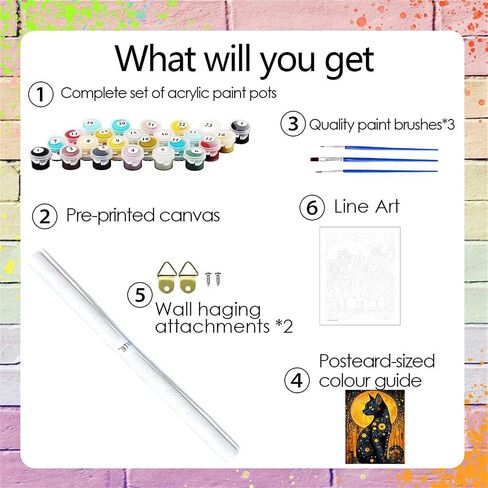 Adult Paint by Number Kits,The Mysterious King of Cats,Paint by Numbers Kit for Adults Beginner, Relaxing DIY Paint by Numbers kit for Adults,Acrylic Painting for Gift Home Wall Decor (16×20in) in Saudi Arabia